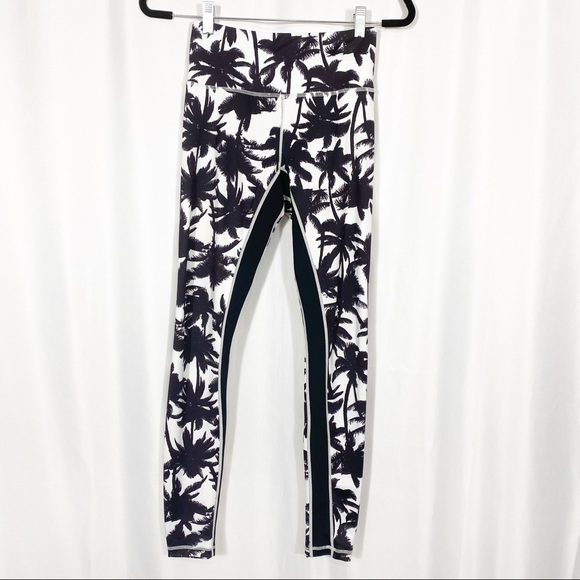 Carbon38 L’urv Palm Paradise Tropical Aloha Hawaiian High Rise Leggings - Picture 2 of 10